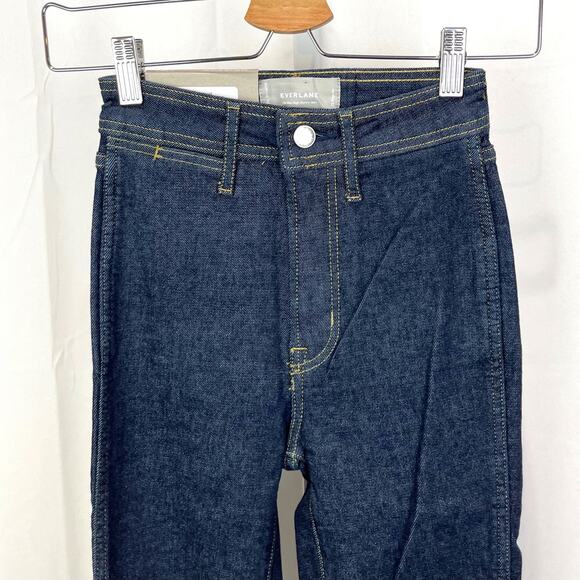 NWT EVERLANE 23 The Way High Skinny Jeans Stretch Dark Wash Cotton Blend Blue - Picture 3 of 10